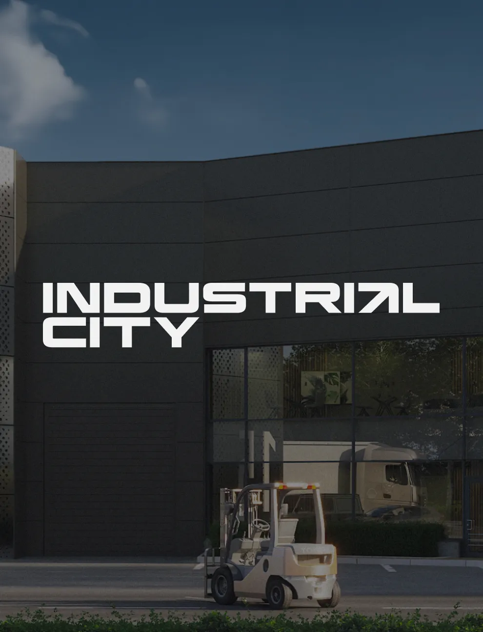 Corporate website for an industrial park developer