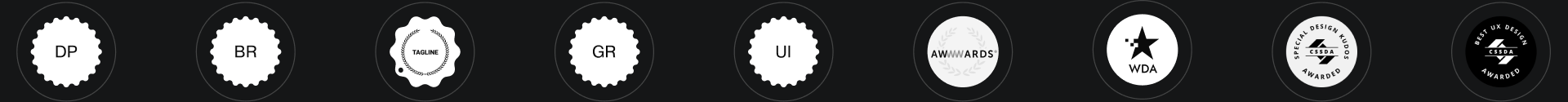 Награды Dprofile, Tagline, Awwwards, WDA и CSS Design Awards